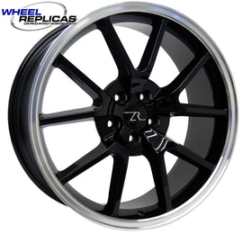 Black/Machined Lip FR500 Mustang Wheels 20x8.5