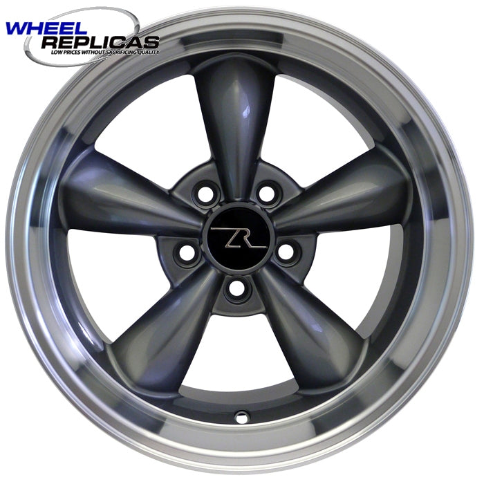 17x10.5 Anthracite Deep Dish Bullitt Wheel (94-04)  side view