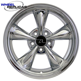 17x9 Chrome Deep Dish Bullitt Wheel (94-04) full side view