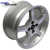 ON BACK ORDER    17x10 Silver Cobra R Wheel (87-93)