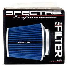 Load image into Gallery viewer, Spectre Adjustable Conical Air Filter 5-1/2in. Tall (Fits 3in. / 3-1/2in. / 4in. Tubes) - Blue