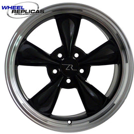 18x9 Deep Dish Black Bullitt Wheel (94-04) side view