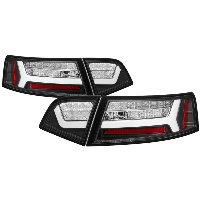 Spyder 09-12 Audi A6 LED Tail Lights - Black (ALT-YD-AA609-LED-BK)