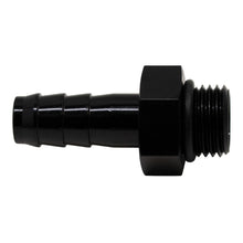 Load image into Gallery viewer, DeatschWerks 6AN ORB Male to 3/8in Male Triple Barb Fitting (Incl O-Ring) - Anodized Matte Black