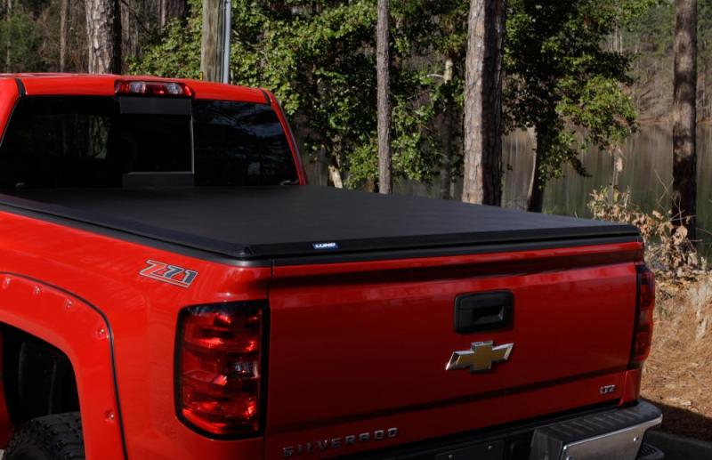 Lund 93-11 Ford Ranger Styleside (6ft. Bed) Hard Fold Tonneau Cover - Black