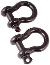 Load image into Gallery viewer, Rugged Ridge 3/4in Black D-Shackles