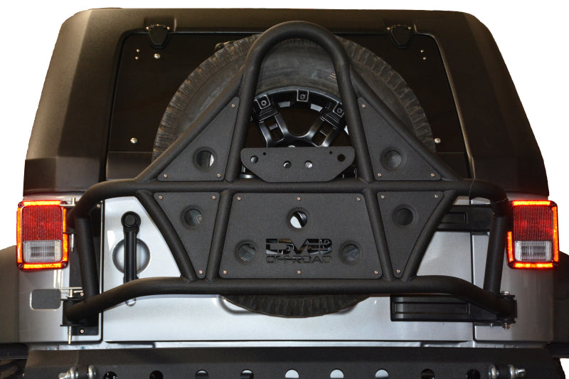 DV8 Offroad 07-18 Jeep Wrangler Body Mounted Tire Carrier