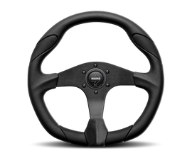 Momo Quark Steering Wheel 350 mm - Black Poly/Black Spokes