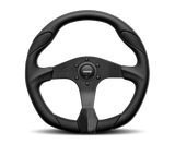 Momo Quark Steering Wheel 350 mm - Black Poly/Black Spokes