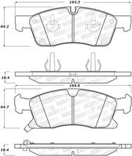 Load image into Gallery viewer, StopTech Performance 11-12 Dodge Durango Front Brake Pads