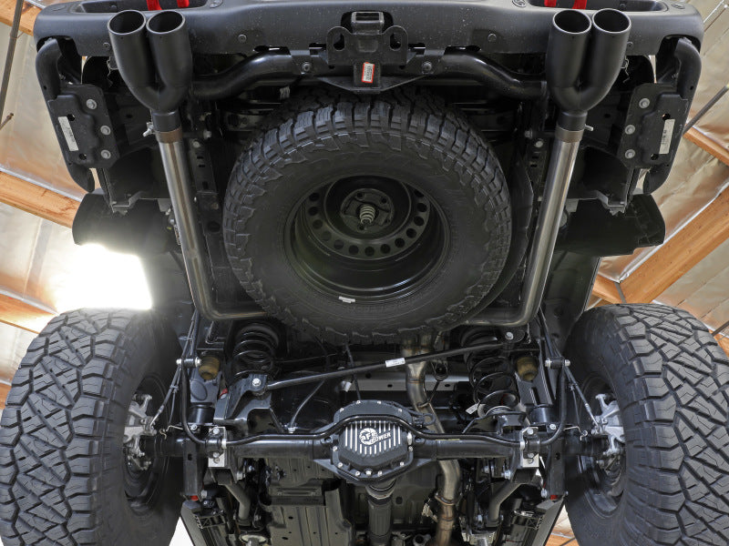 aFe Vulcan Series 3in 304SS DPF-Back 21 Jeep Gladiator V6-3.0L (td) Dual Black Tip