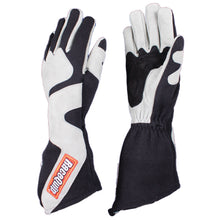 Load image into Gallery viewer, RaceQuip SFI-5 Gray/Black Medium Long Angle Cut Glove