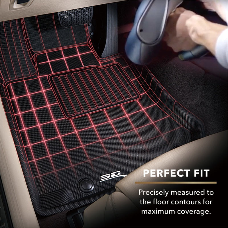 3D MAXpider 2015-2020 Ford F-150 Sprcrew Kagu 2nd Row Floormats - Black