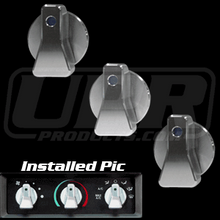 Load image into Gallery viewer, UPR Mustang Satin AC Knobs w/Blue Illumination (90-04)