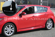 Load image into Gallery viewer, Rally Armor 10-13 Mazda3/Speed3 Black UR Mud Flap w/ White Logo
