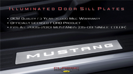 CDC Mustang Illuminated Door Sill Plates (05-13)