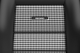 Recaro Classic LX Seat - Black Leather/Pepita Fabric