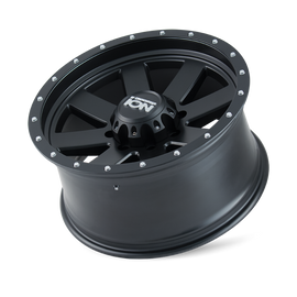 ION Type 134 17x8.5 / 5x114.3 BP / -6mm Offset / 72.6mm Hub Matte Gunmetal/Black Beadlock Wheel