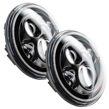 Load image into Gallery viewer, Oracle 7in High Powered LED Headlights - Black Bezel - Green