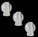 UPR Billet AC Knobs - Silver w-GT Engraving (05-09)