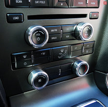 Load image into Gallery viewer, UPR Mustang Polished Billet AC Knob Bezels (11-14) 1003-11-01