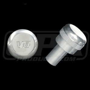 UPR Mustang Billet Polished Headlight Knob - V6 Engraved (94-04) 1004-10