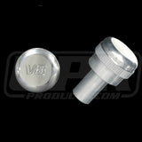 UPR Billet Polished Headlight Knob - V8 Engraved (94-04)