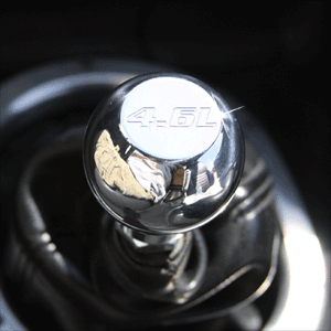 UPR Mustang Polished Billet Flat Top w/4.6L Logo Shift Knob (79-04) 1008-1-09
