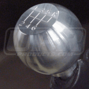 UPR Mustang Large Satin Billet Flat Top w/6 Speed Pattern Shift Knob (79-04) 1008-2-14