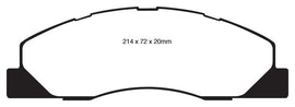 EBC 09-11 Dodge Ram 2500 Pick-up 5.7 2WD/4WD Yellowstuff Front Brake Pads