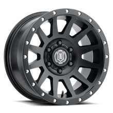 Load image into Gallery viewer, ICON Compression 17x8.5 6x135 6mm Offset 5in BS 87.1mm Bore Satin Black Wheel