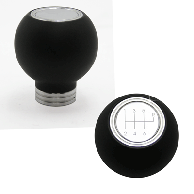 UPR Mustang Round Composite Shift Knob w/Polished 6 Speed Pattern (79-04) 1018-08