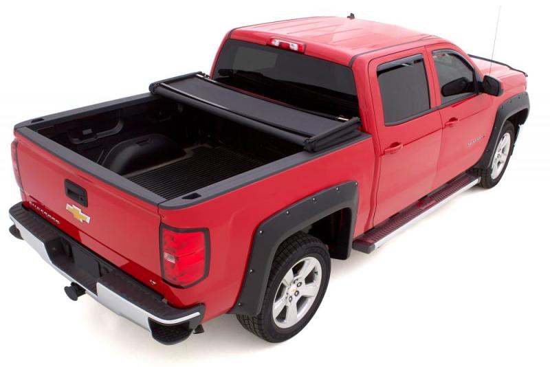 Lund 02-17 Dodge Ram 1500 (6.5ft. Bed Excl. Rambox) Genesis Elite Tri-Fold Tonneau Cover - Black