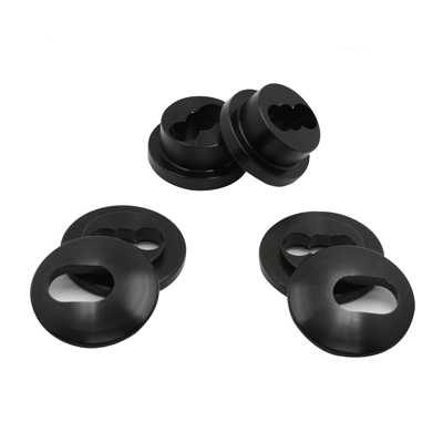 UPR Mustang Black Billet Steering Rack Bushings (96-04 V8) 2012-04