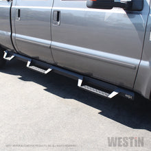 Load image into Gallery viewer, Westin 99-16 Ford F-250/350/450/550 CC (6.75ft Bed) HDX Drop Whl to Whl Nerf Step Bars - Text Blk