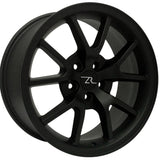 BACKORDERED!!!   18x9 Full Matte Black FR500 Wheel (05-14)