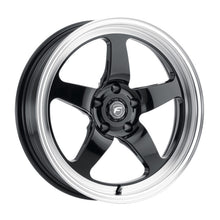 Load image into Gallery viewer, Forgestar D5 Drag 18x9.0 / 5x114.3 BP / ET35 / 6.4in BS Gloss Black Wheel