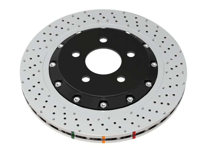 DBA 19+ Chevrolet Camaro ZL1 (w/ M6 Nuts) 5000 Series Cross Drilled & Dimpled Brake Rotor