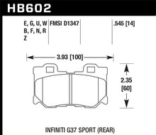 Load image into Gallery viewer, Hawk Infiniti G37 Sport Performance Ceramic Street Rear Brake Pads