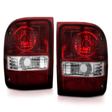 Load image into Gallery viewer, ANZO 2001-2011 Ford Ranger Taillights w/ Dark Red/Clear Lens (OE Replacement) Pair