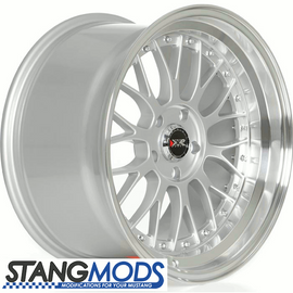 18x10 XXR521 Hyper Silver Wheel (94-04) width view