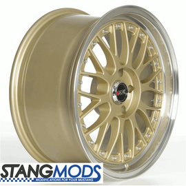 18x8.5 XXR521 Gold Wheel (94-04) side view