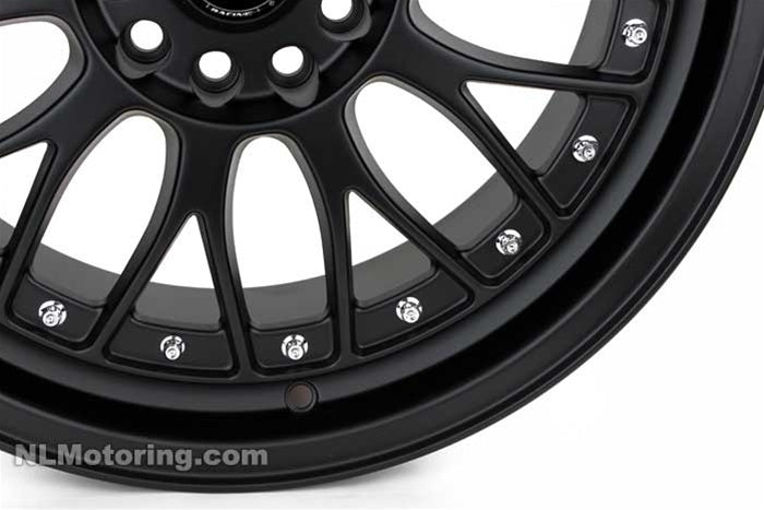 18x8.5 XXR521 Matte Black Wheel (94-04) extreme close up