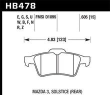 Load image into Gallery viewer, Hawk 2007-2010 Chevrolet Cobalt SS (With Brembo Brakes) HPS 5.0 Rear Brake Pads