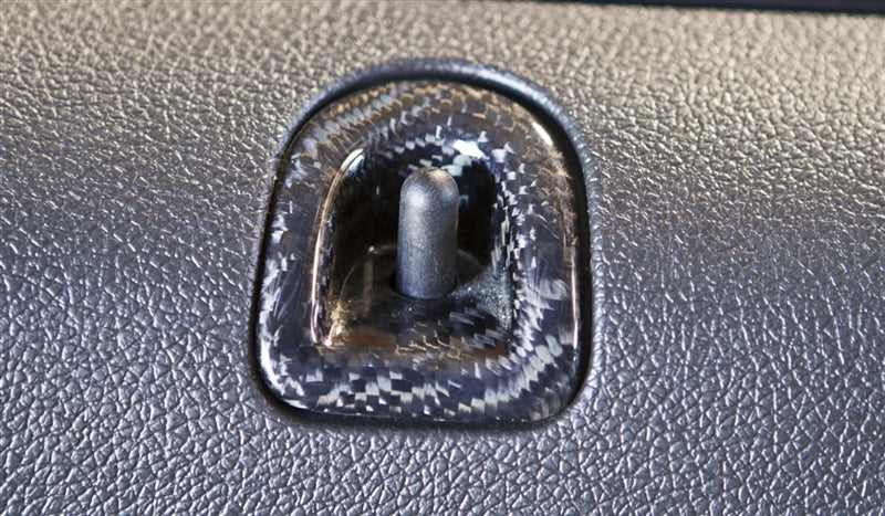 TruCarbon Mustang LG83 Carbon Door Lock Inserts (05-14 All) TC010-LG83