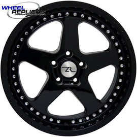 18x8.5 Mustang Gloss Black Motorsport Saleen SC Replica Wheel (94-04) 57689658M