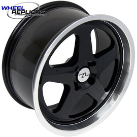 18x8.5 Mustang Black Saleen SC Replica Wheel (87-93) 57689452