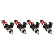Load image into Gallery viewer, Injector Dynamics ID1050 Injectors- 11mm Top Adapter (Red)- Denso Lower Cushions (Set Of 4)