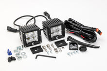 Load image into Gallery viewer, KC HiLiTES C-Series 3in. C3 LED Light 12w Flood Beam (Pair Pack System) - Black
