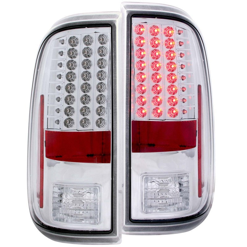 ANZO 2008-2015 Ford F-250 LED Taillights Chrome